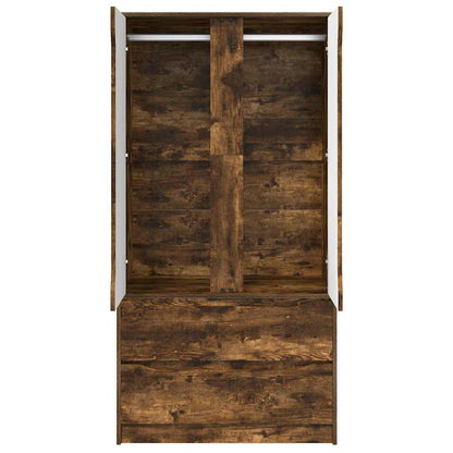 Badkamer Kast Gerookt eiken 79,5 x 49 x 156 cm Bewerkt hout