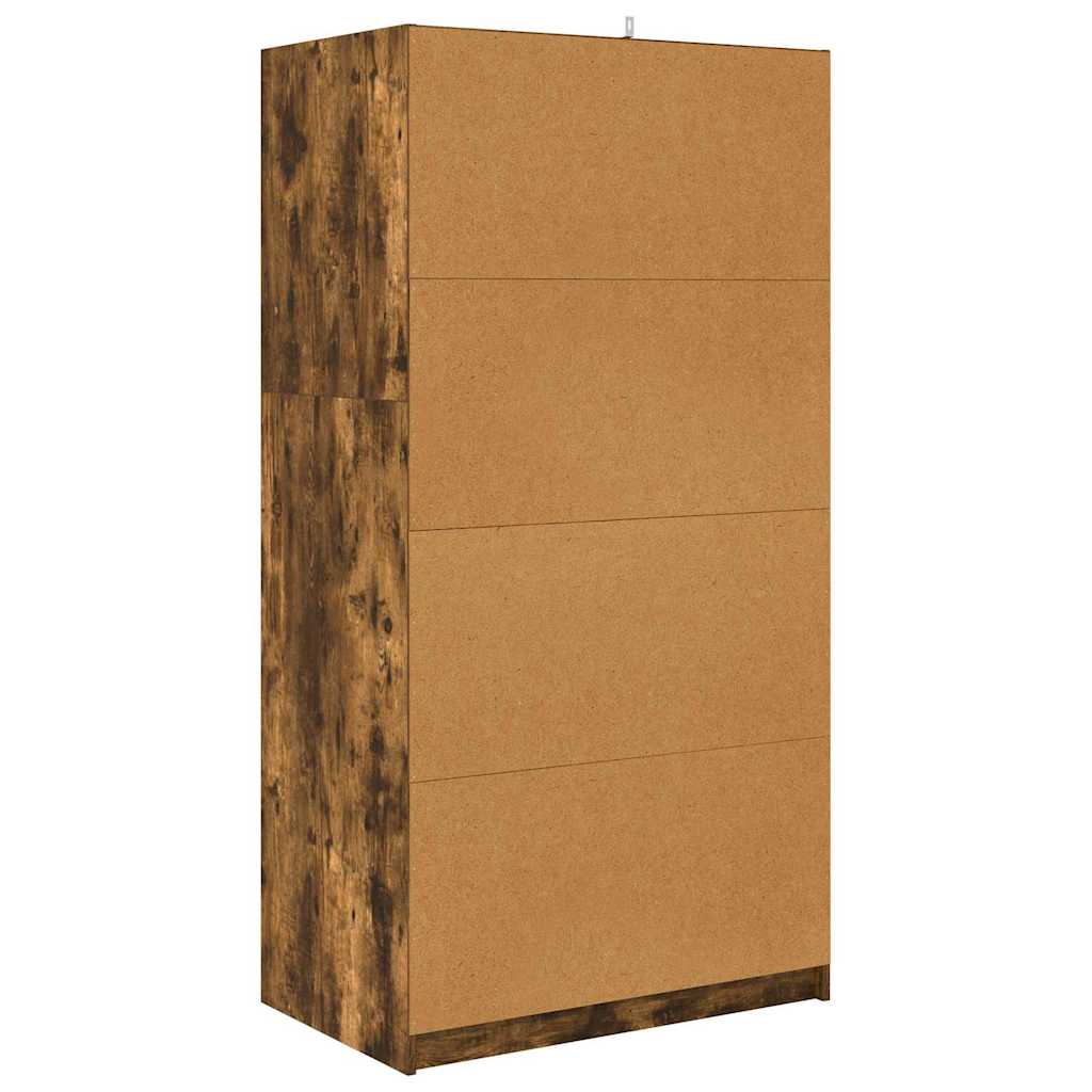 Badkamer Kast Gerookt eiken 79,5 x 49 x 156 cm Bewerkt hout