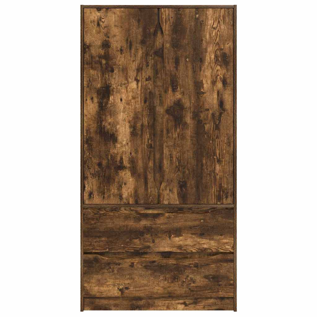 Badkamer Kast Gerookt eiken 79,5 x 49 x 156 cm Bewerkt hout