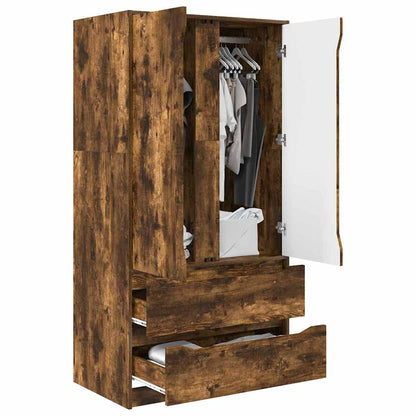 Badkamer Kast Gerookt eiken 79,5 x 49 x 156 cm Bewerkt hout