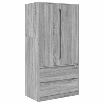 Badkamer Kast Grijs Sonoma 79,5 x 49 x 156 cm Bewerkt hout