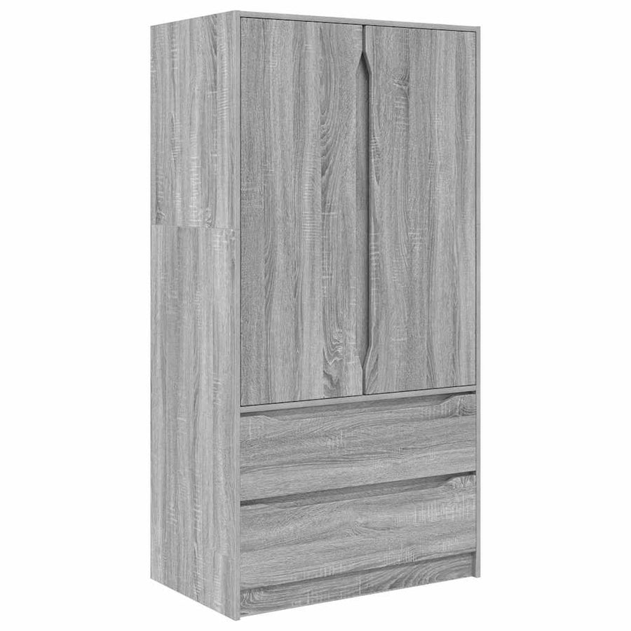 Badkamer Kast Grijs Sonoma 79,5 x 49 x 156 cm Bewerkt hout