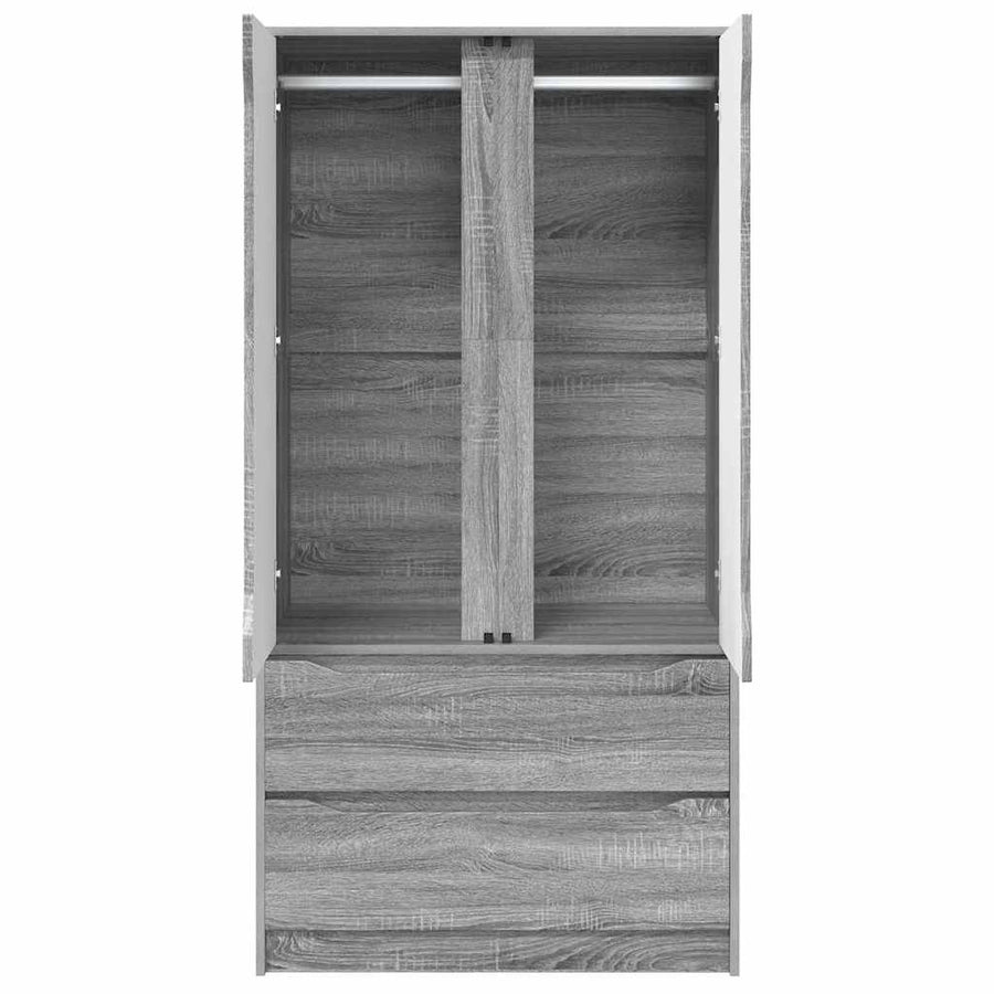 Badkamer Kast Grijs Sonoma 79,5 x 49 x 156 cm Bewerkt hout