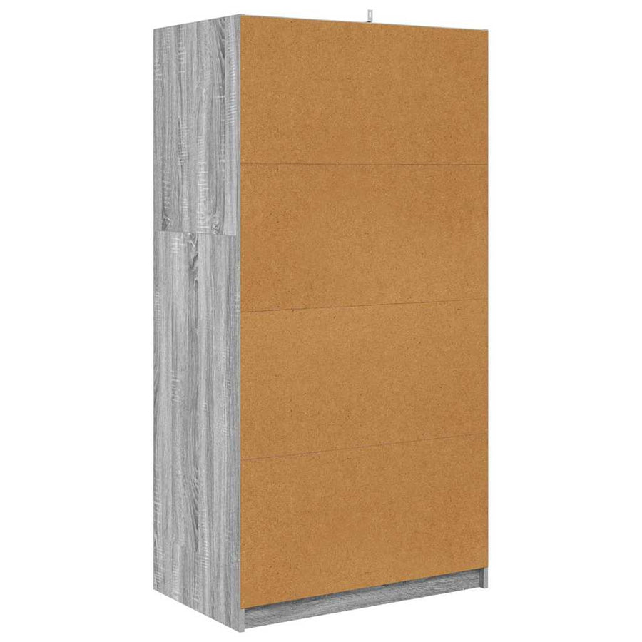 Badkamer Kast Grijs Sonoma 79,5 x 49 x 156 cm Bewerkt hout