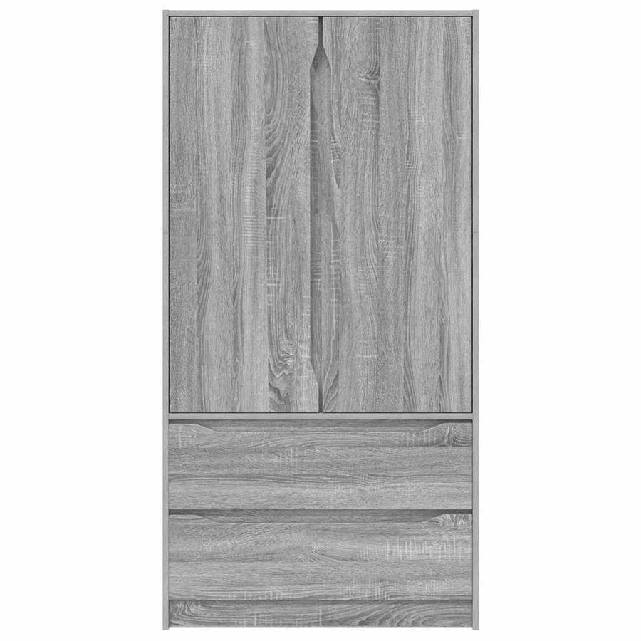 Badkamer Kast Grijs Sonoma 79,5 x 49 x 156 cm Bewerkt hout