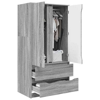 Badkamer Kast Grijs Sonoma 79,5 x 49 x 156 cm Bewerkt hout