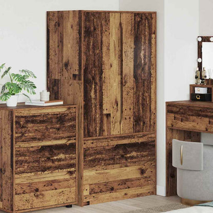 Badkamer Kast met lade Oud Hout 79,5 x 49 x 156 cm Bewerkt hout