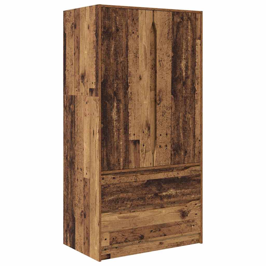 Badkamer Kast met lade Oud Hout 79,5 x 49 x 156 cm Bewerkt hout