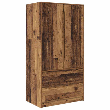 Badkamer Kast met lade Oud Hout 79,5 x 49 x 156 cm Bewerkt hout