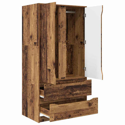 Badkamer Kast met lade Oud Hout 79,5 x 49 x 156 cm Bewerkt hout