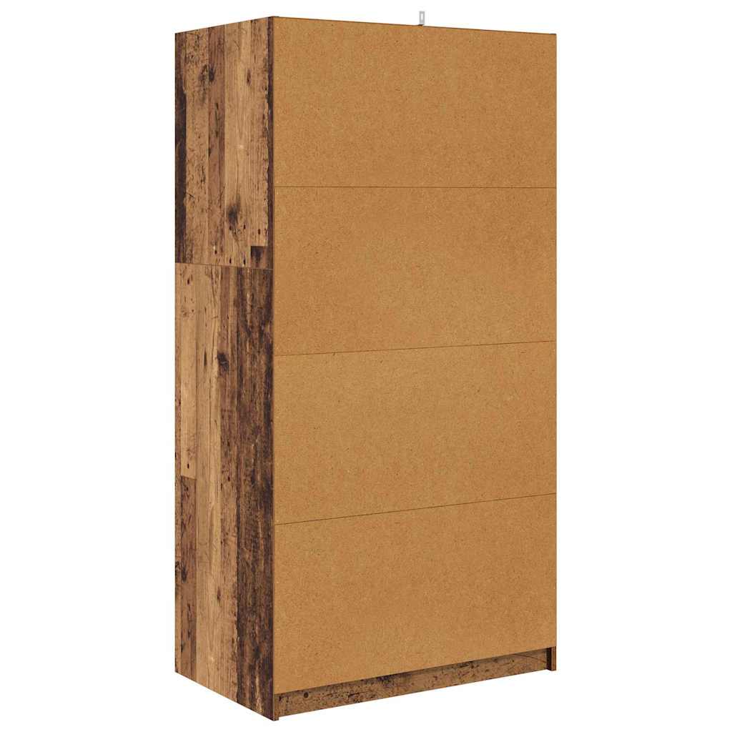 Badkamer Kast met lade Oud Hout 79,5 x 49 x 156 cm Bewerkt hout