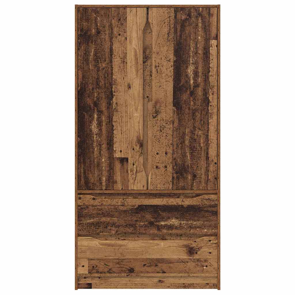 Badkamer Kast met lade Oud Hout 79,5 x 49 x 156 cm Bewerkt hout