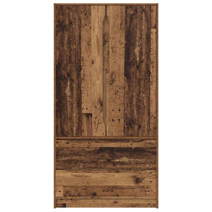 Badkamer Kast met lade Oud Hout 79,5 x 49 x 156 cm Bewerkt hout