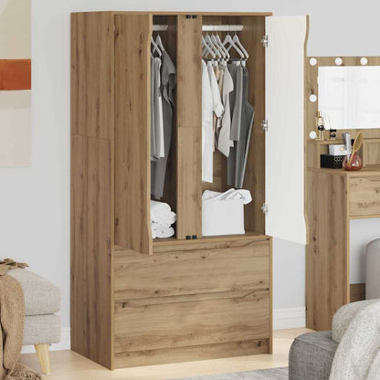 Badkamer Kast Artisan Eiken 79,5 x 49 x 156 cm Bewerkt hout