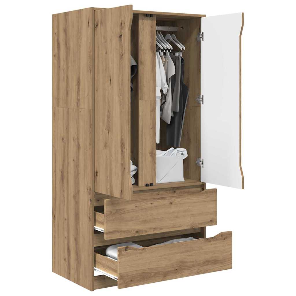 Badkamer Kast Artisan Eiken 79,5 x 49 x 156 cm Bewerkt hout