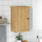 Badkamer wandkast 44x30x60 cm bewerkt hout honingbruin
