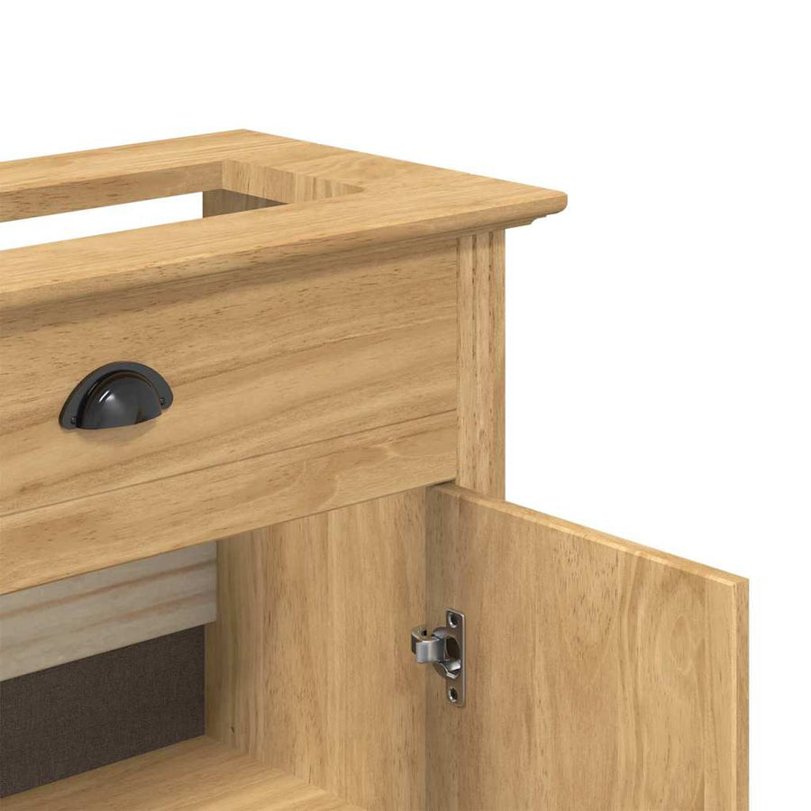 Badkamer Kast BODO Honingbruin 70 x 35 x 80 cm Bewerkt hout