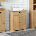 Bathroom Cabinet BODO Honey Brown 70 x 35 x 80 cm Engineered wood