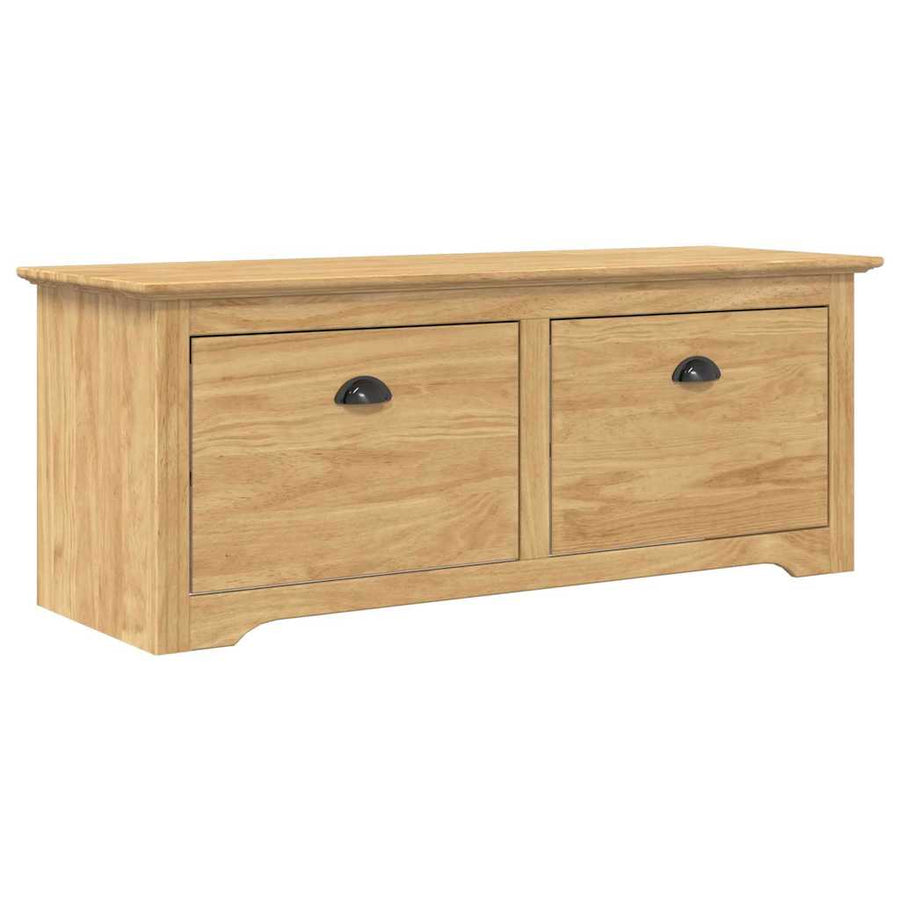Hal bank BODO Honingbruin 118 x 40 x 50 cm Bewerkt hout