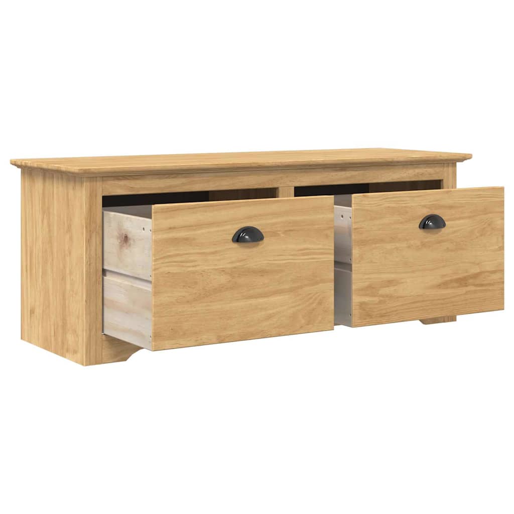 Hal bank BODO Honingbruin 118 x 40 x 50 cm Bewerkt hout