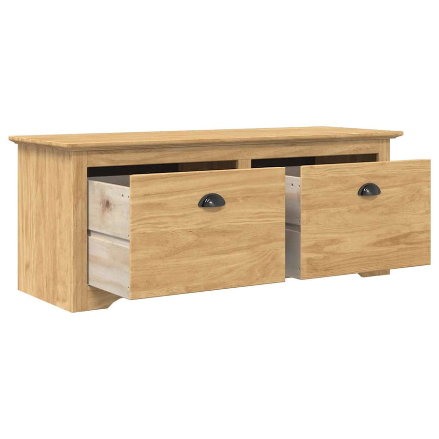 Hal bank BODO Honingbruin 118 x 40 x 50 cm Bewerkt hout