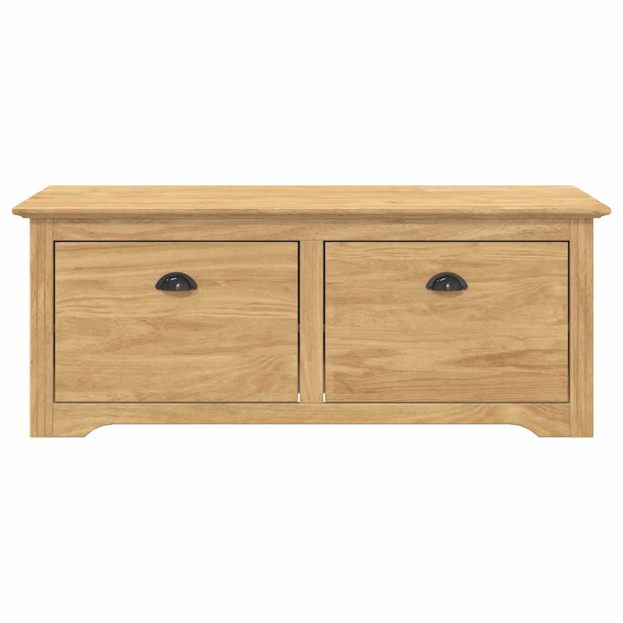 Hal bank BODO Honingbruin 118 x 40 x 50 cm Bewerkt hout