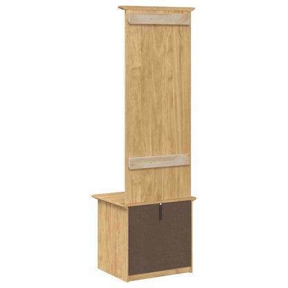 hal kast BODO Honingbruin 50 x 40 x 156,7 cm Bewerkt hout