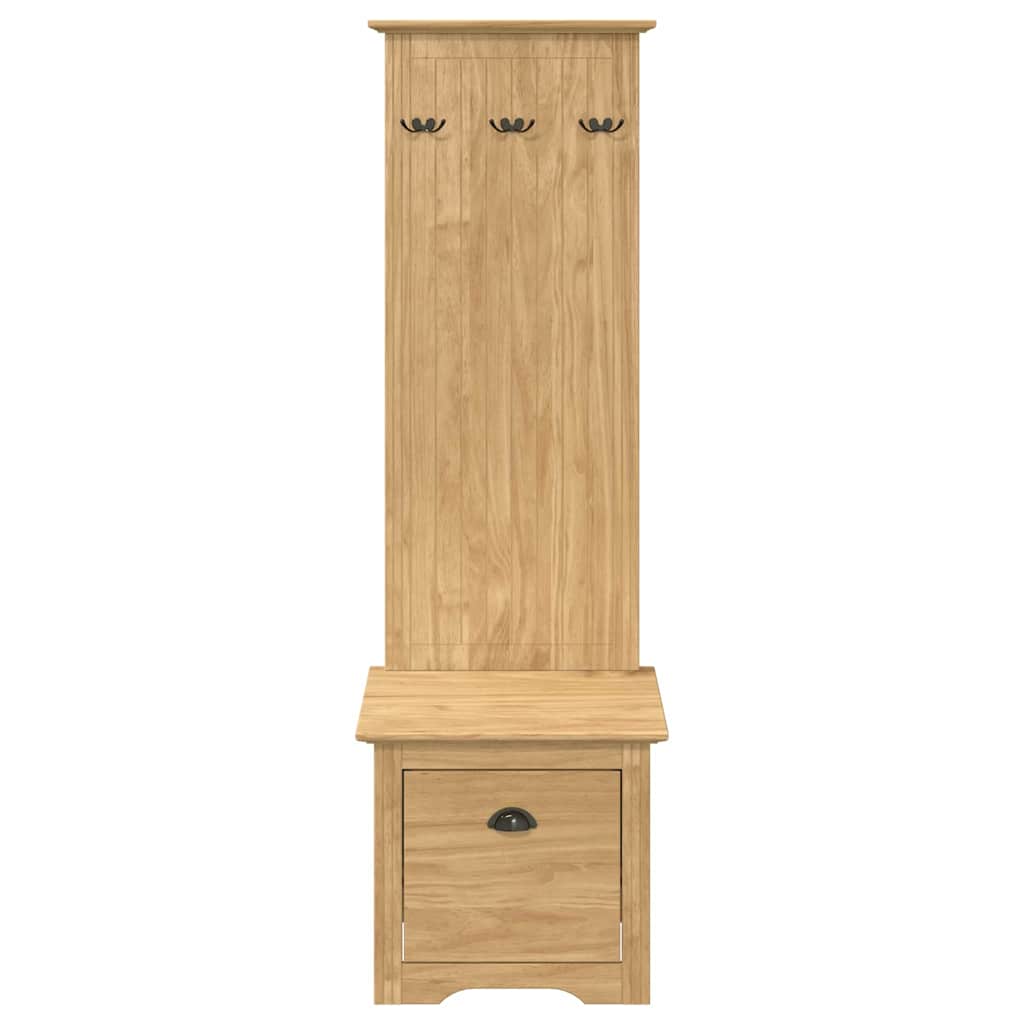 hal kast BODO Honingbruin 50 x 40 x 156,7 cm Bewerkt hout