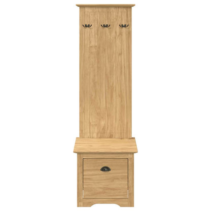 hal kast BODO Honingbruin 50 x 40 x 156,7 cm Bewerkt hout
