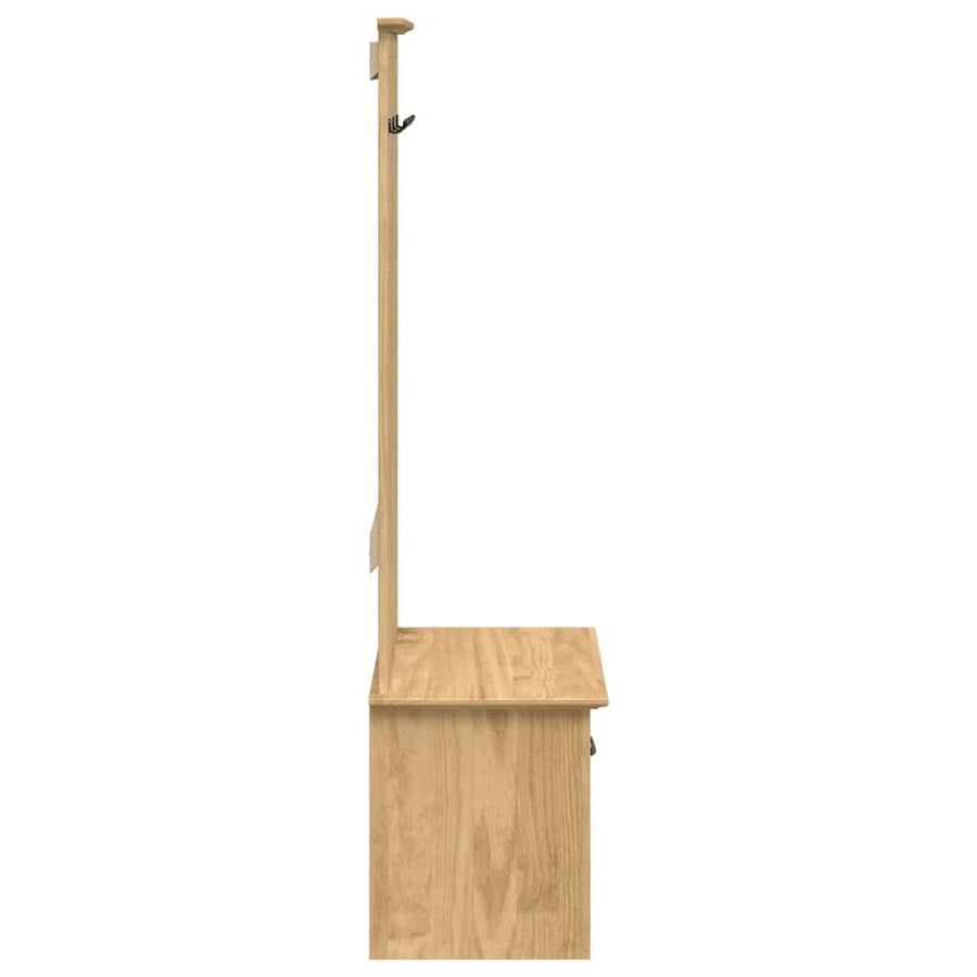 hal kast BODO Honingbruin 50 x 40 x 156,7 cm Bewerkt hout