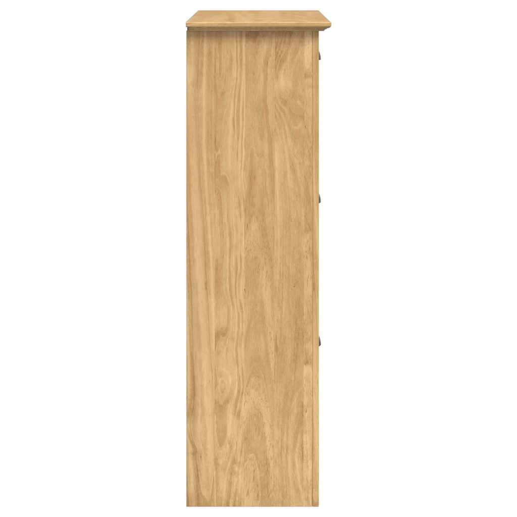 Schoenenrek BODO Honingbruin 80 x 35 x 118 cm Bewerkt hout
