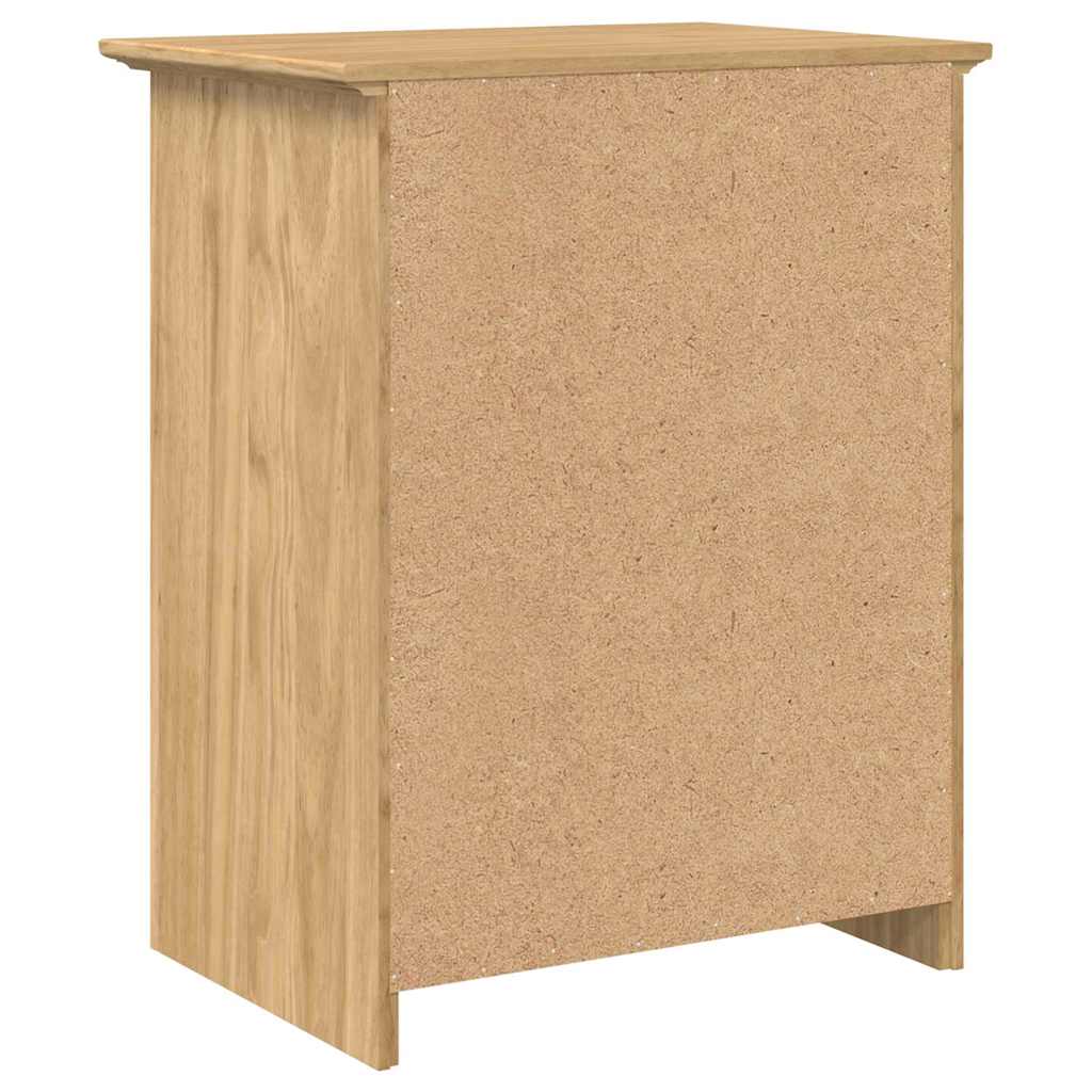 Nachtkastje BODO Honingbruin 53 x 38,5 x 67 cm Bewerkt hout