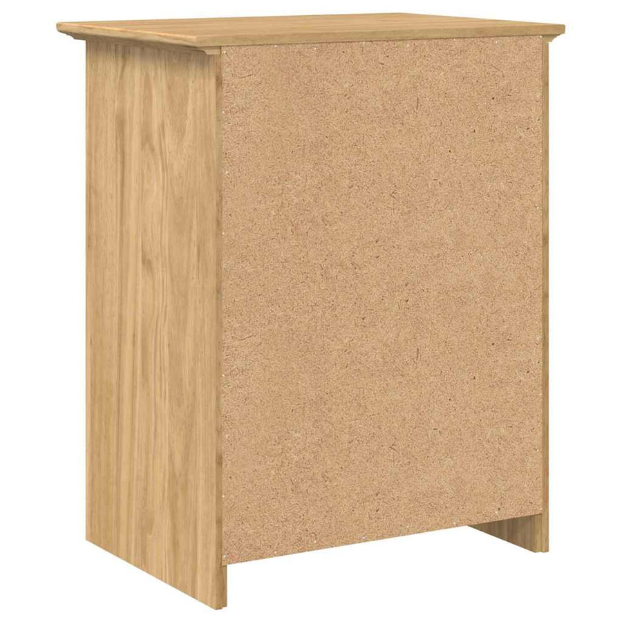 Nachtkastje BODO Honingbruin 53 x 38,5 x 67 cm Bewerkt hout