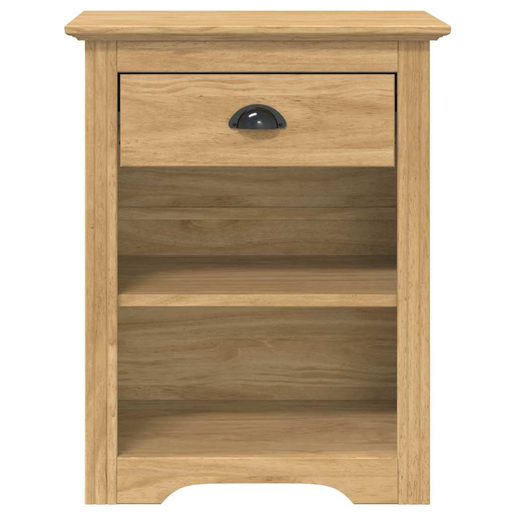 Nachtkastje BODO Honingbruin 53 x 38,5 x 67 cm Bewerkt hout