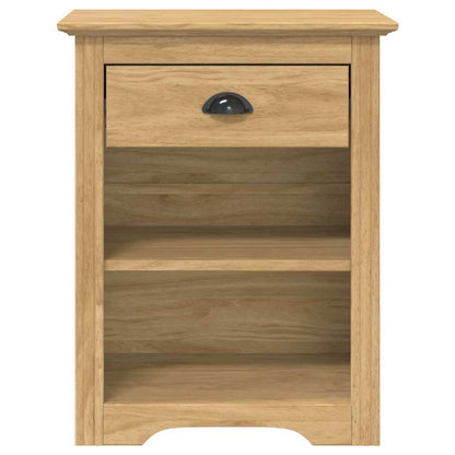 Nachtkastje BODO Honingbruin 53 x 38,5 x 67 cm Bewerkt hout