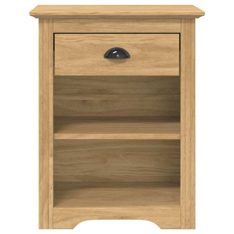 Nachtkastje BODO Honingbruin 53 x 38,5 x 67 cm Bewerkt hout