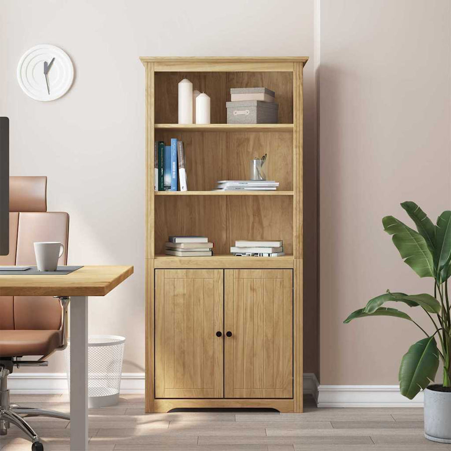 Boekenkast BODO Honingbruin 82 x 40 x 173 cm Bewerkt hout