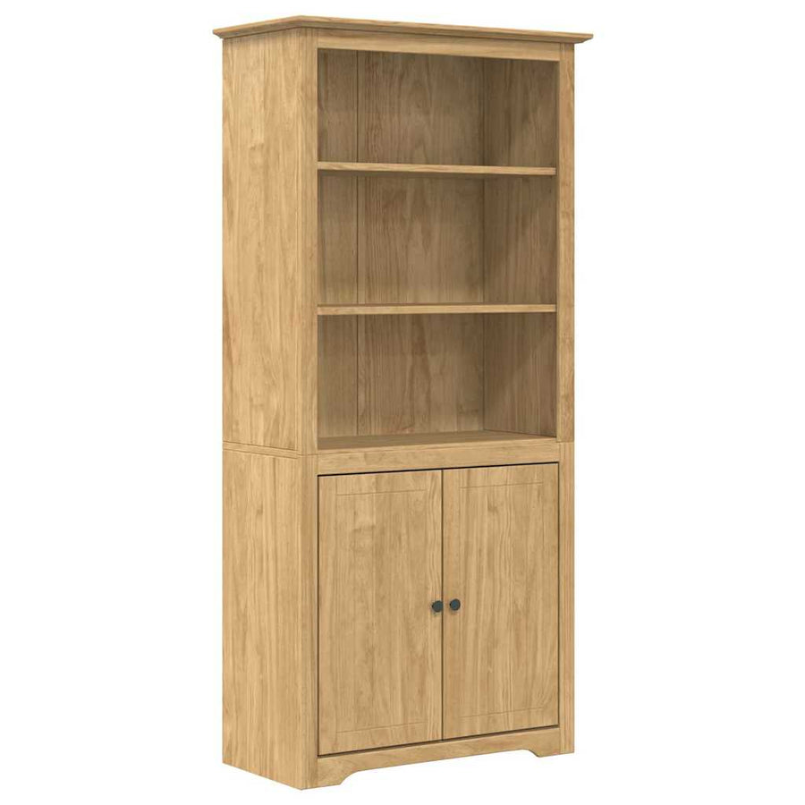 Boekenkast BODO Honingbruin 82 x 40 x 173 cm Bewerkt hout