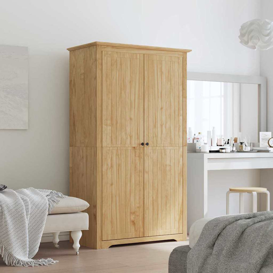 Kledingkast BODO Honingbruin 53,5 x 99 x 173 cm Bewerkt hout