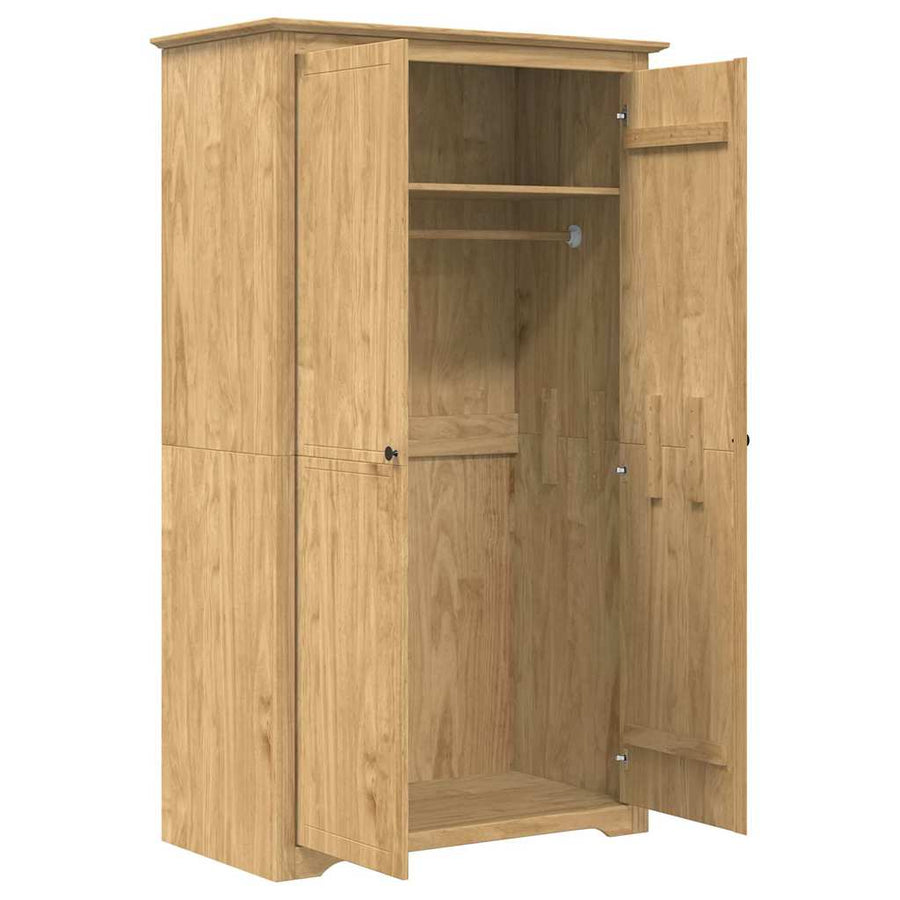 Kledingkast BODO Honingbruin 53,5 x 99 x 173 cm Bewerkt hout