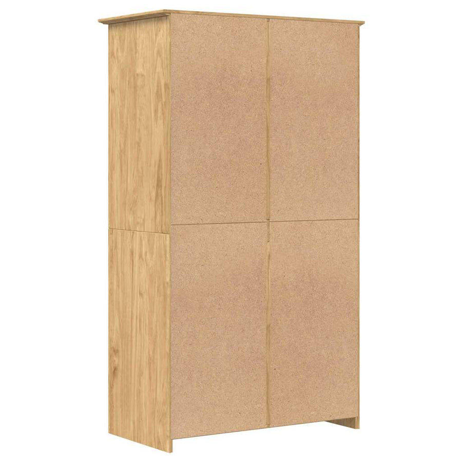 Kledingkast BODO Honingbruin 53,5 x 99 x 173 cm Bewerkt hout