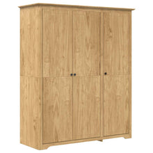Kledingkast BODO Honingbruin 146 x 53,5 x 173 cm Bewerkt hout