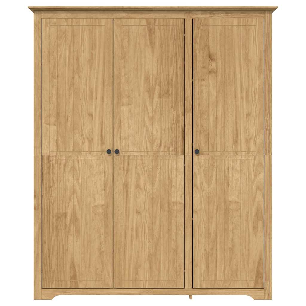 Kledingkast BODO Honingbruin 146 x 53,5 x 173 cm Bewerkt hout