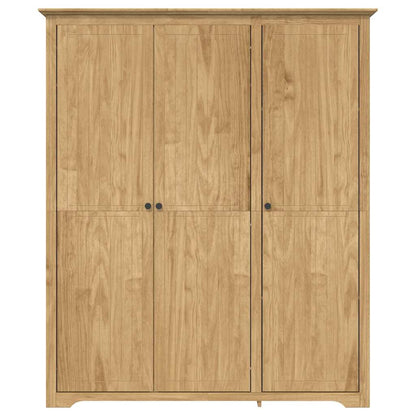 Kledingkast BODO Honingbruin 146 x 53,5 x 173 cm Bewerkt hout