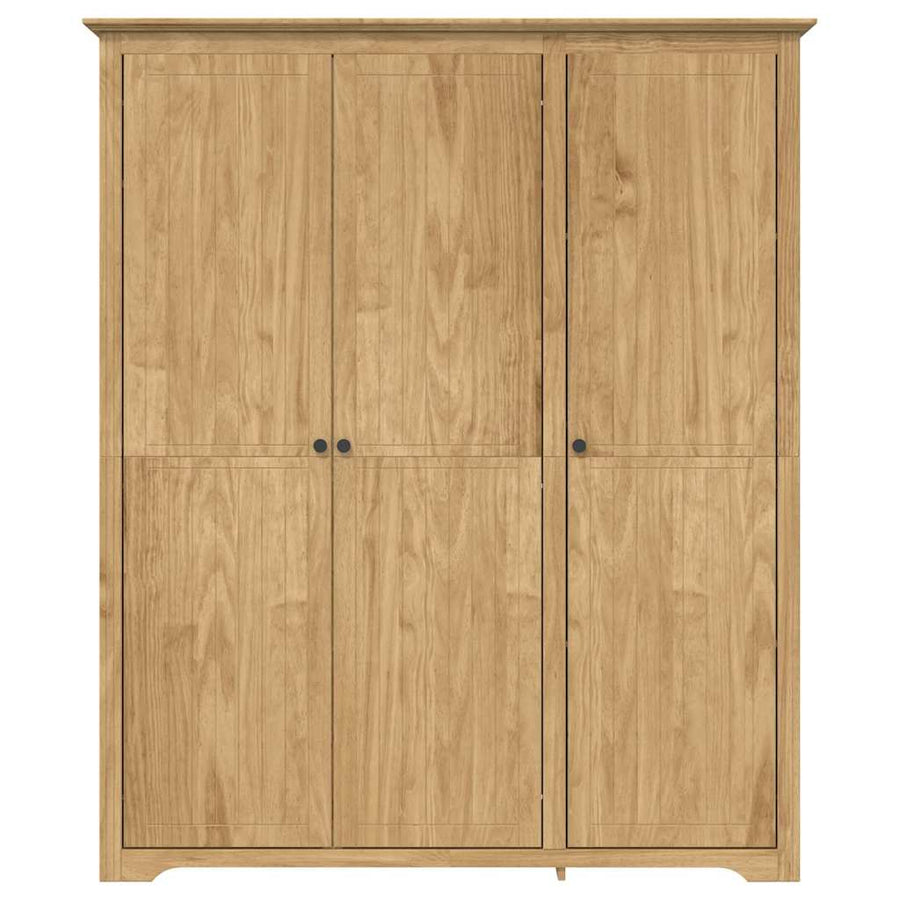 Kledingkast BODO Honingbruin 146 x 53,5 x 173 cm Bewerkt hout