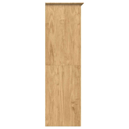 Kledingkast BODO Honingbruin 146 x 53,5 x 173 cm Bewerkt hout