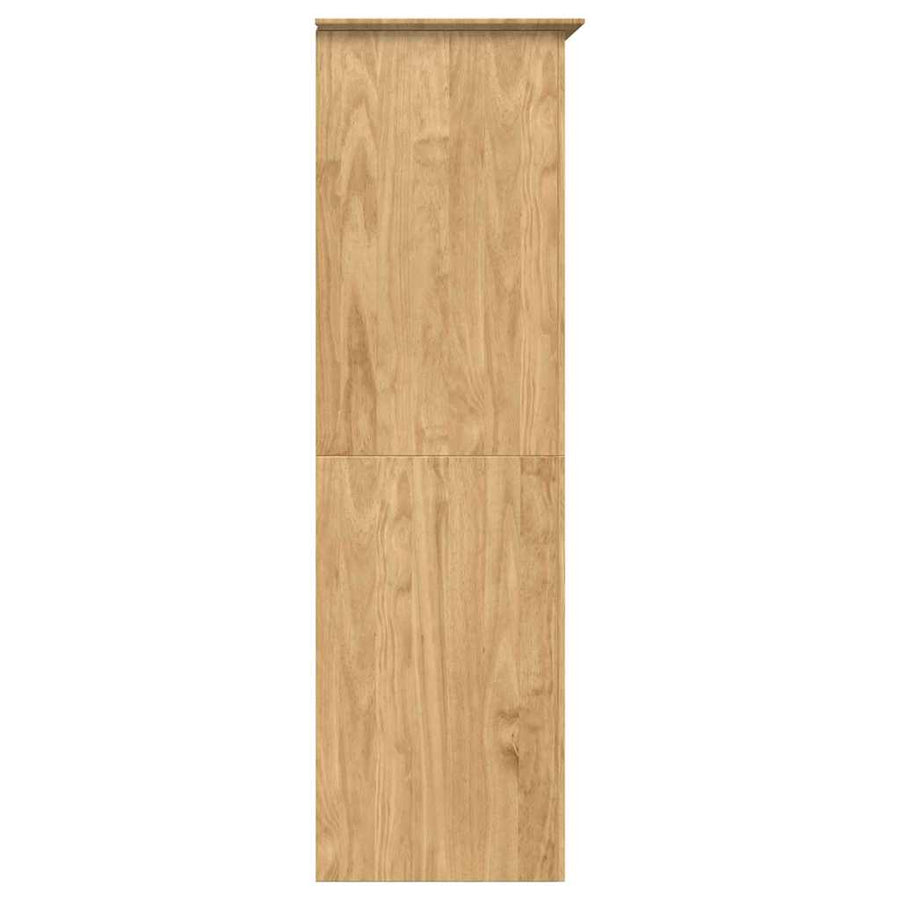 Kledingkast BODO Honingbruin 146 x 53,5 x 173 cm Bewerkt hout