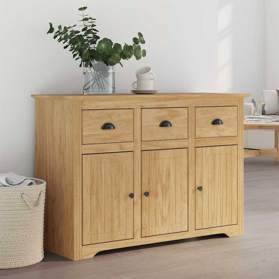 Dressoir BODO Honingbruin 115,5 x 44 x 80 cm Bewerkt hout