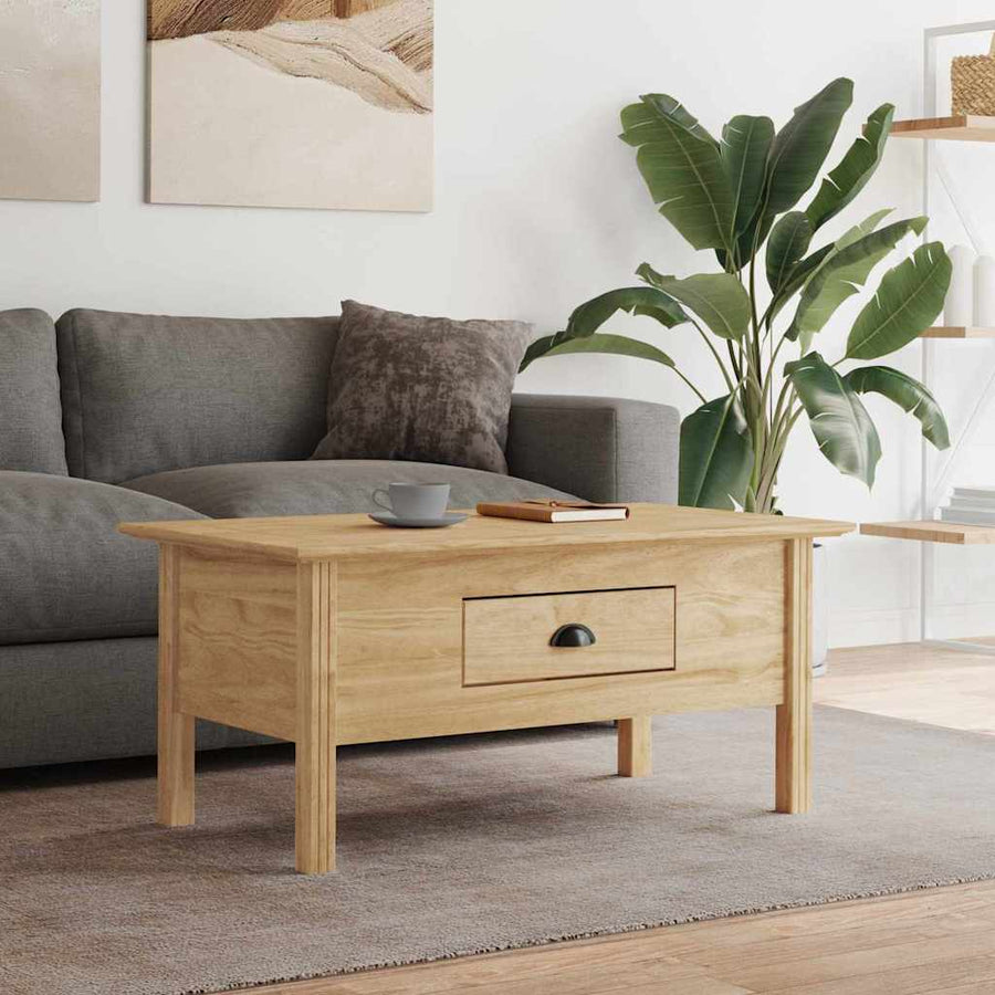 Salontafel BODO Honingbruin 100 x 55 x 45,8 cm Bewerkt hout