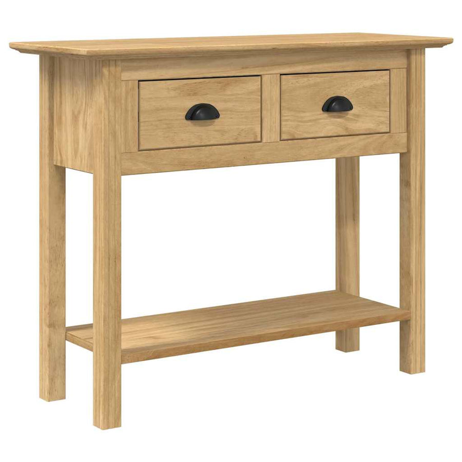 Wandtafel BODO Honingbruin 91 x 34.7 x 74 cm Bewerkt hout